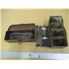 Image 1 : (40+) Misc. Lot of Used Drill Bits In Metal & Container Box