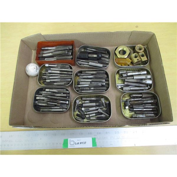 (40+) Misc. Lot of Taps / Threaders & Brass Fittings