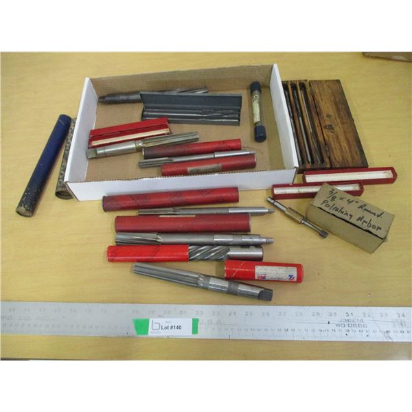 (10+) Lot of Machinist Reamers & Misc. Machinist Accessories