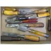 Image 2 : (10+) Lot of Wooden Handled Vintage Chisels