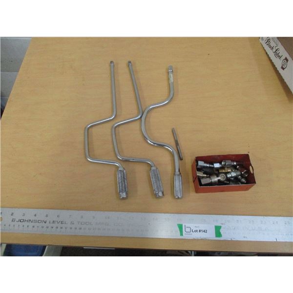 (5+) Misc. Lot of Drive Speeder Handles & Misc. Fittings