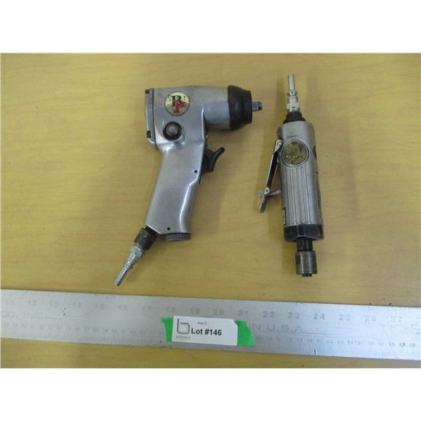 (2) Air Tools: Impact Wrench & Die Grinder