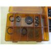 Image 4 : (3) Mini Plastic Storage Boxes Filled with Set Screws, Rubber O-Rings & Misc.