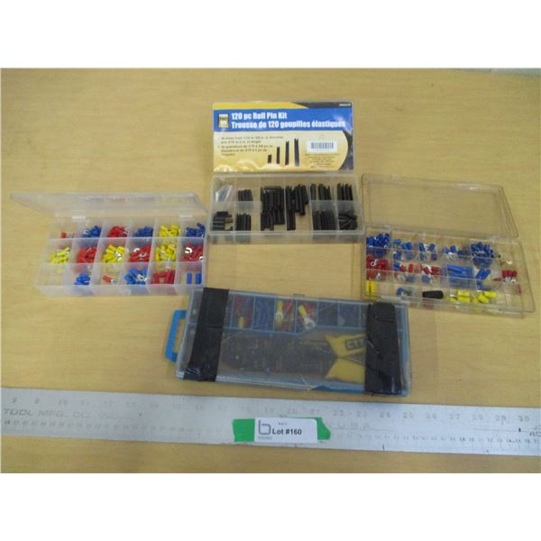 (4) Boxes of Electrical Pliers with Misc. Sized Connectors