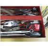 Image 3 : Metal Red Tool Box Filled With Misc. Tools