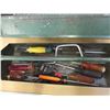 Image 2 : Vintage S-K Metal Tool Box Filled With Misc. Tools