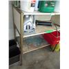 Image 2 : Lot of Misc. Oils, Grease Gun and 3-Tier Shelf 36” x 18” x 40” Tall