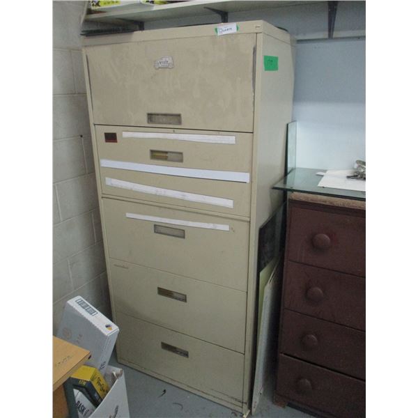 Large Metal File Cabinet – 5 Drawers