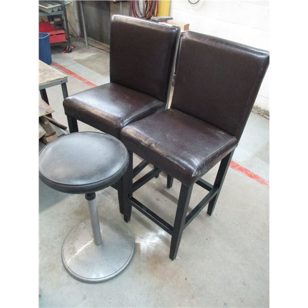 (3) Bar Stools 27” to Seats – Poor Condition