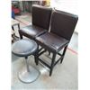 Image 1 : (3) Bar Stools 27” to Seats – Poor Condition