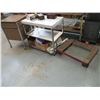 Image 1 : (3) Small Metal Table on Castors 31” x 18” x 28” Tall; Mover on Castors; 