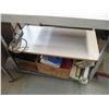 Image 5 : (3) Small Metal Table on Castors 31” x 18” x 28” Tall; Mover on Castors; 