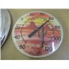 Image 2 : (2) Sunbeam 18” Battery Operated Wall Clock & 11” Wall Thermometer