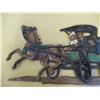 Image 2 : Sexton Metal 1972 Vintage 26” Wall Hanging – Horse & Carriage Theme