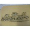 Image 5 : Sexton Metal 1972 Vintage 26” Wall Hanging – Horse & Carriage Theme