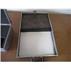 Image 3 : (2) Briefcases / Storage Cases: 1 – Aluminum & 1 – Leather Bound With Key