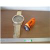 Image 1 : (2) Radio Flashlight  & Over-sized Wrist Watch Clock
