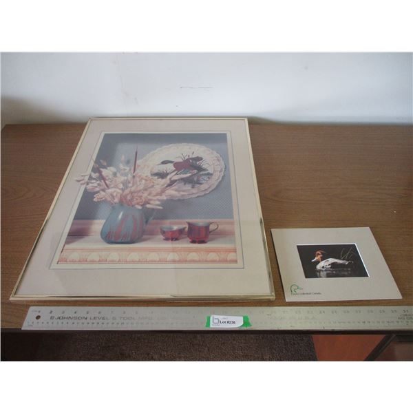 (2) Ducks Unlimited Un-Framed Duck Print & Large Wall Art 28” x 22”