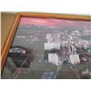Image 2 : Framed With Wood and Glass Las Vegas 2000 Y2K Skyline Picture – 39” x 27”