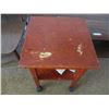 Image 5 : (4) 2 – End Tables; Small Rolling Table; & Large Coffee Table 58” x 19” x