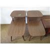 Image 6 : (4) 2 – End Tables; Small Rolling Table; & Large Coffee Table 58” x 19” x