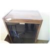 Image 2 : (2) Component Home Stereo Stand With Glass Doors 23” x 16” x 44” Tall & S