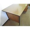 Image 5 : Wood & Metal 3-Drawer Office Desk – 60” x 30” x 29” Tall