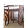 Image 2 : (3) Room Space Dividers: 2 – Wood and 1 – Metal / Largest Wood is 70” Lon