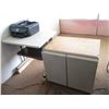 Image 1 : (3) Computer Printer; Metal Storage Cabinet; and Metal Computer Table / Desk