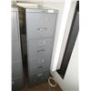 Image 1 : Metal Grey 4-Drawer Filing Cabinets – 28” x 15” x 51” Tall