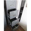 Image 2 : Metal Grey 4-Drawer Filing Cabinets – 28” x 15” x 51” Tall