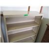 Image 2 : (2) Metal Beige Open Bookshelves – 30” x 10” x 48” Tall