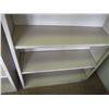 Image 3 : (2) Metal Beige Open Bookshelves – 30” x 10” x 48” Tall