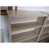 Image 4 : (2) Metal Beige Open Bookshelves – 30” x 10” x 48” Tall