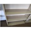Image 5 : (2) Metal Beige Open Bookshelves – 30” x 10” x 48” Tall
