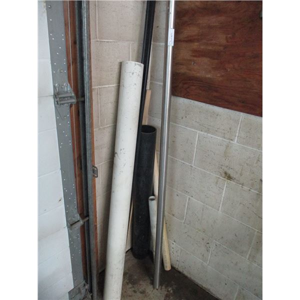 Polished Aluminum Hollow Shaft 14 Feet Long x 1 1/2” Diameter