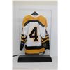 Image 6 : * Autographed Bobby Orr Jersay in Plexi Glass Display - 40.75 Tall - Base is 25.25 Long x 11.5 Deep