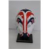 Image 1 : * Grand Fuhr Replica Hall of Fame Goalie Mask on Stand - Signed - 11" Tall