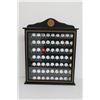Image 1 : * Display Cabinet of Collectible Golf Tournament Sponsor Balls - 28.25 Tall x 23 W