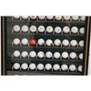 Image 3 : * Display Cabinet of Collectible Golf Tournament Sponsor Balls - 28.25 Tall x 23 W