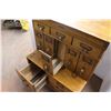 Image 3 : *Quarter Cut Oak Stacking Lawyers Filing Cabinet - 33" x 18" x 25" x 46"H