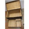 Image 2 : *Antique Steamer Trunk with Storage Tray - 19" x 34" x 20"H