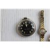 Image 2 : (2) Westclox Dax Pocket Watches, Sm Ladies Wristwatch, All Don't Work