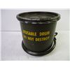 Image 8 : Vintage U.S. Military Reusable Shipping Drum with Inert Shell Cases