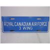 Image 2 : Vehicle License Plate- Royal Canadian Air Force 3 Wing