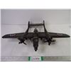 Image 1 : Northrop P-61 Black Widow Metal Aircraft-14"long and 20" Wingspan