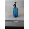 Image 1 : Cobalt Blue Glass Soda Syphon Bottle