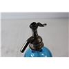 Image 3 : Cobalt Blue Glass Soda Syphon Bottle