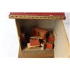 Image 2 : Antique Mosher Folding Toy Doll House with Furniture