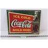 Image 1 : Coca Cola Tin Sign - 16"x12.5"